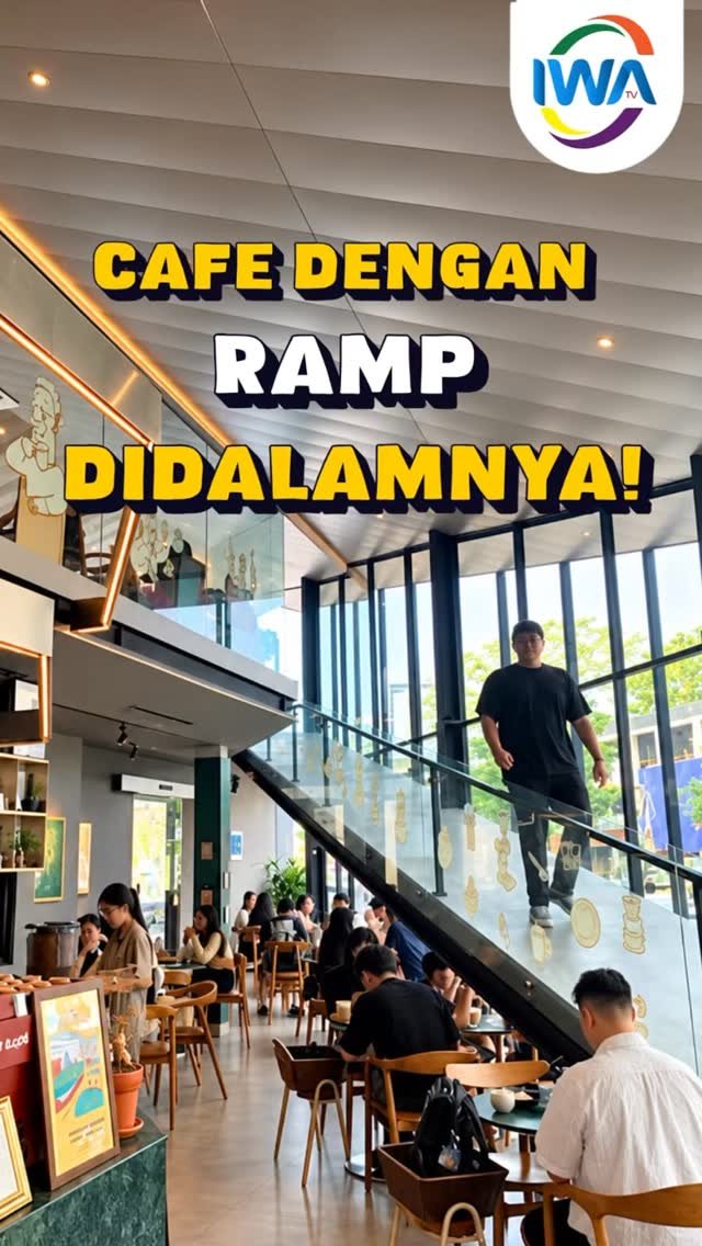 CAFE SEGITIGA DENGAN RAMP IKONIK DARI GADING SERPONG!